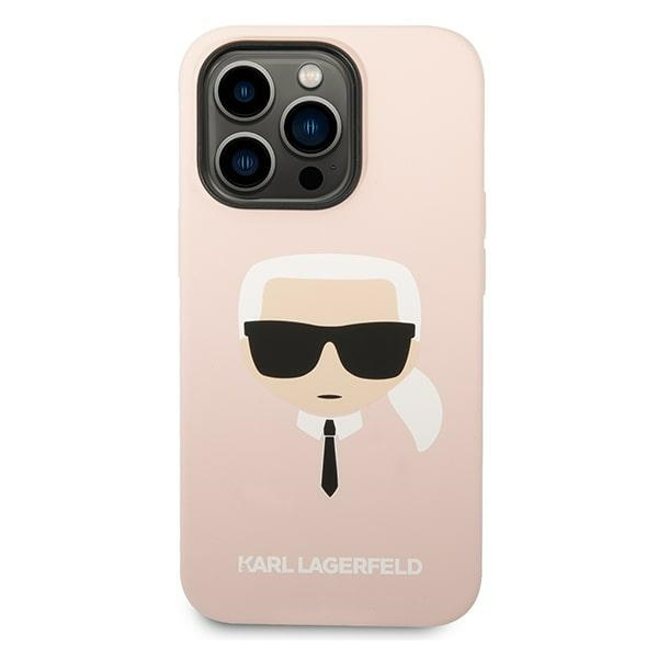 Etui KARL LAGERFELD Apple iPhone 14 Pro Max Silicone Karl`s Head Magsafe Jasnoróżowy Hardcase